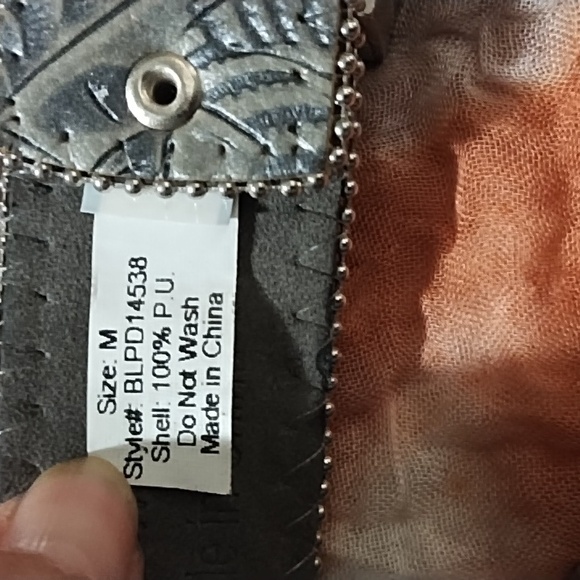 Studded Black Leather Belt - Picture 2 of 4